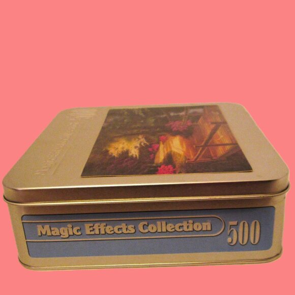 NWOTs Magic Effects Collection 500 piece puzzle tin box of winding country lane - Picture 4 of 5